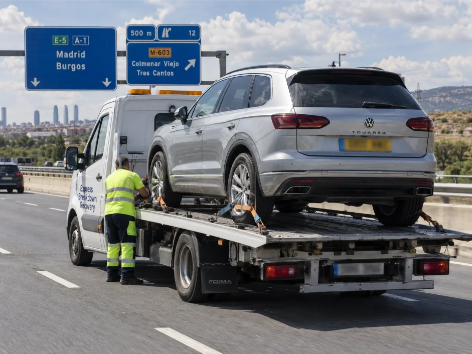 volkswagen touareg vehicle transport spain to uk madri