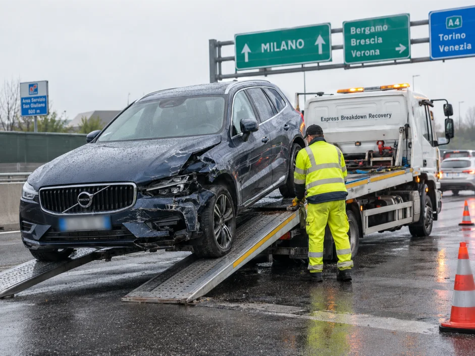 Volvo XC60 Accident Recovery Milan, Italy to UK
