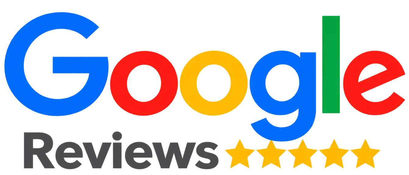 Google Reviews Logo with Five Stars