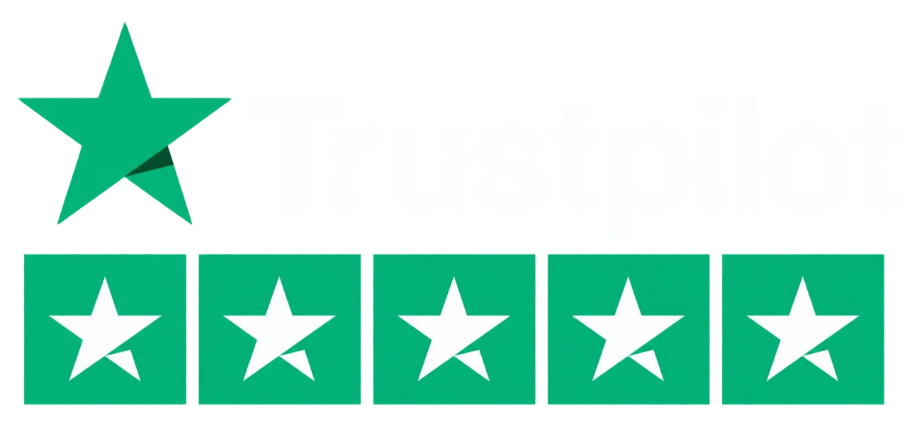 Trustpilot Logo with Five Star Rating