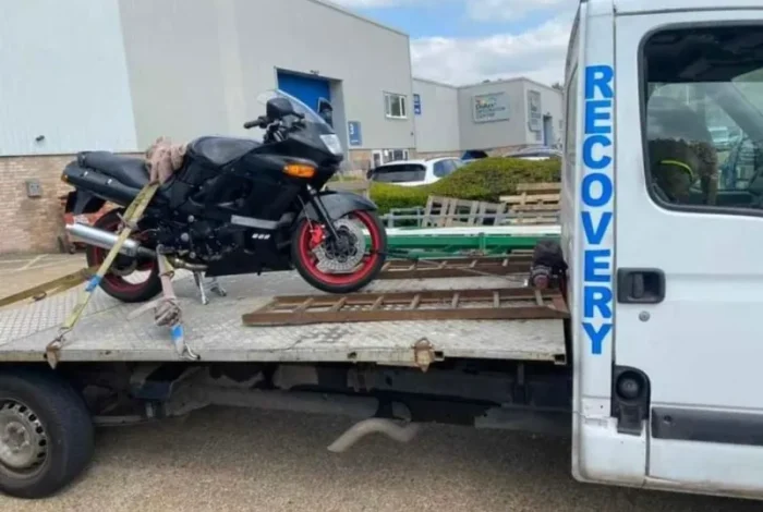 express breakdown recovery doing motorbike towing