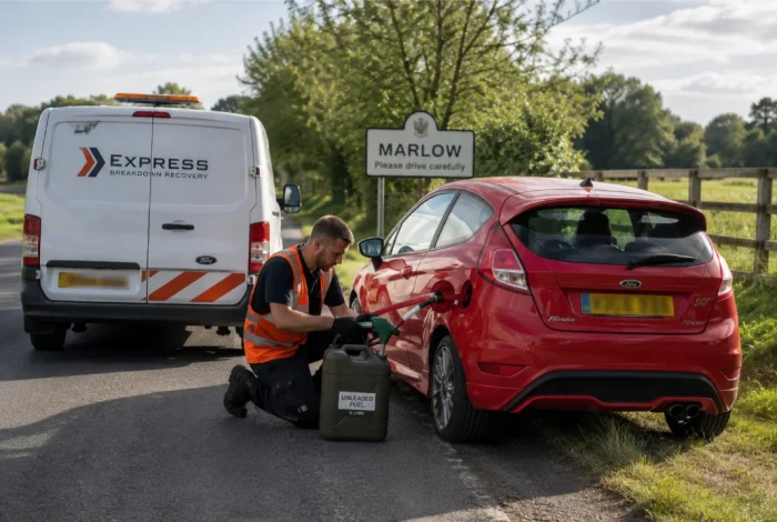 Fuel delivery to ford fiesta near ST Marlow
