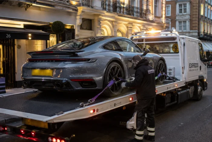 Luxury Car Recovery Porsche 911 Turbo S flatbed london
