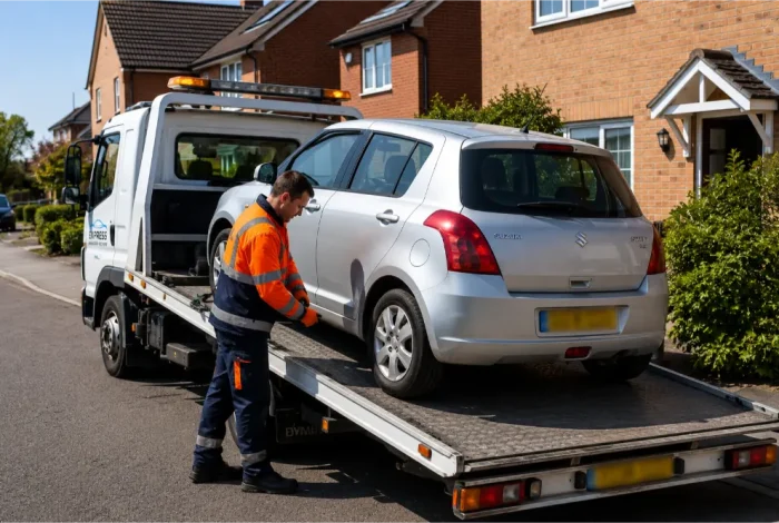 MOT pickup and drop off Suzuki Swift