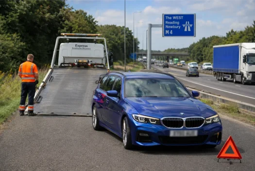 Motorway Breakdown Recovery BMW 3 Series Touring M4 Motorway Reading