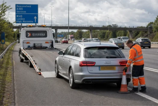 Audi A6 Avant Motorway Recovery M40 Beaconsfield
